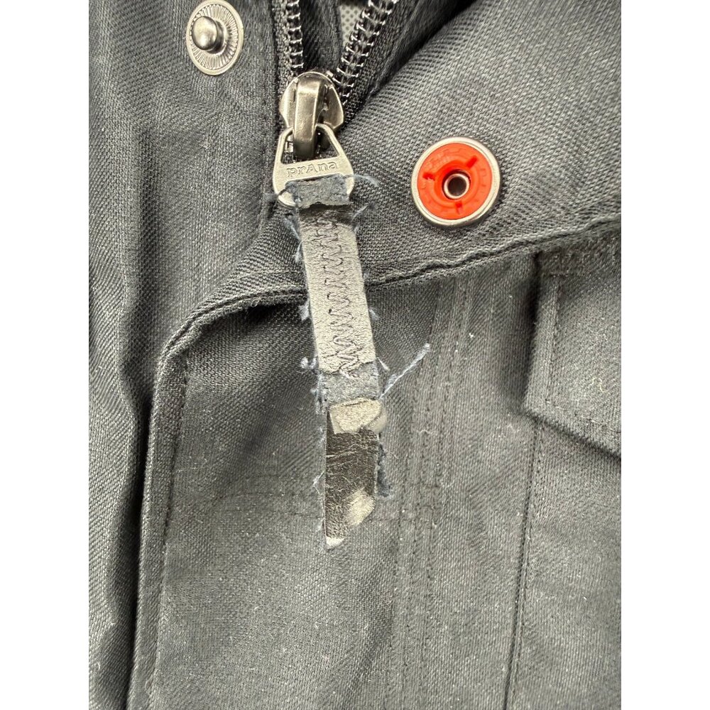 Prana M65 Olive Green Waterproof Jacket Hooded Mens M Rain Pockets - Picture 4 of 8